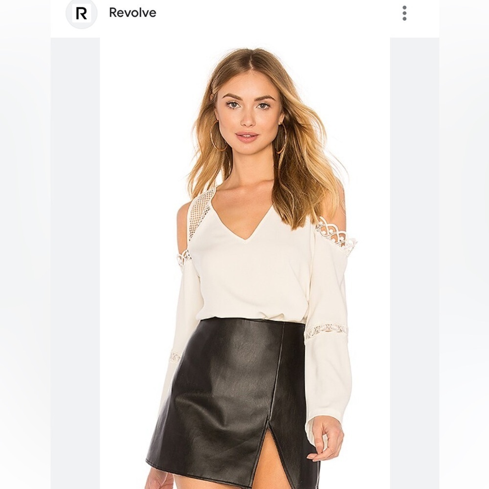 Ramy Brook Laura Top in Cream. Size Small.
